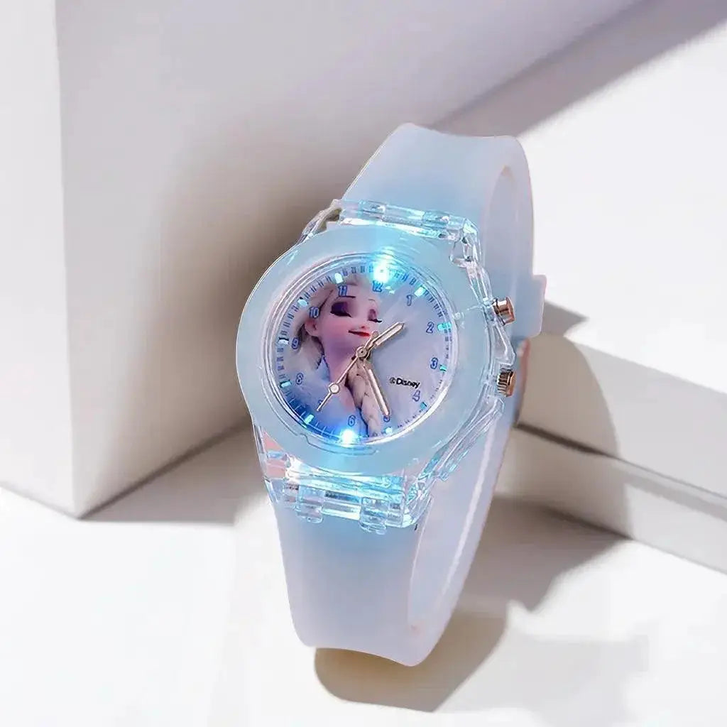 Mickey Mouse Spiderman Light Up Kids Watches Timepieces