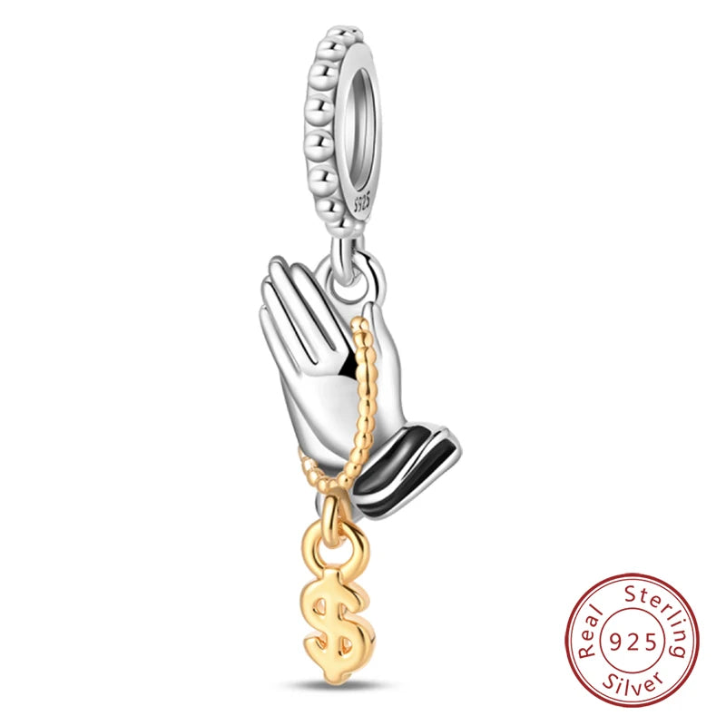 Sterling Silver Charm Beads Forever