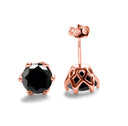 Moissanite Earrings in Sterling Silver Birthday