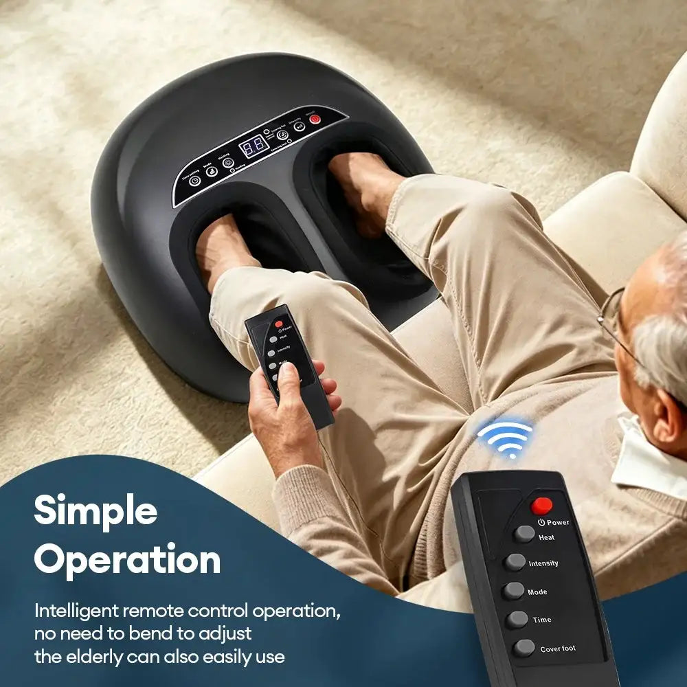 Air Pressure Foot Massager Acupressure Foot Massage Machine Shiatsu Kneading Pinching Ankle Plantar Instep Full Wrap Massager