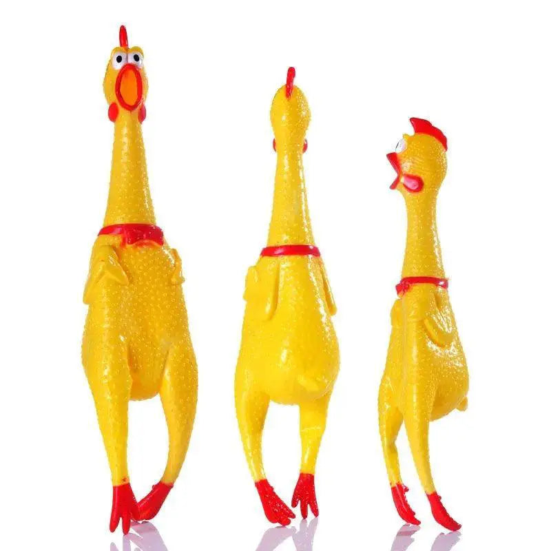 Rubber Chicken Rooster Sound Toy For Dogs And Kids