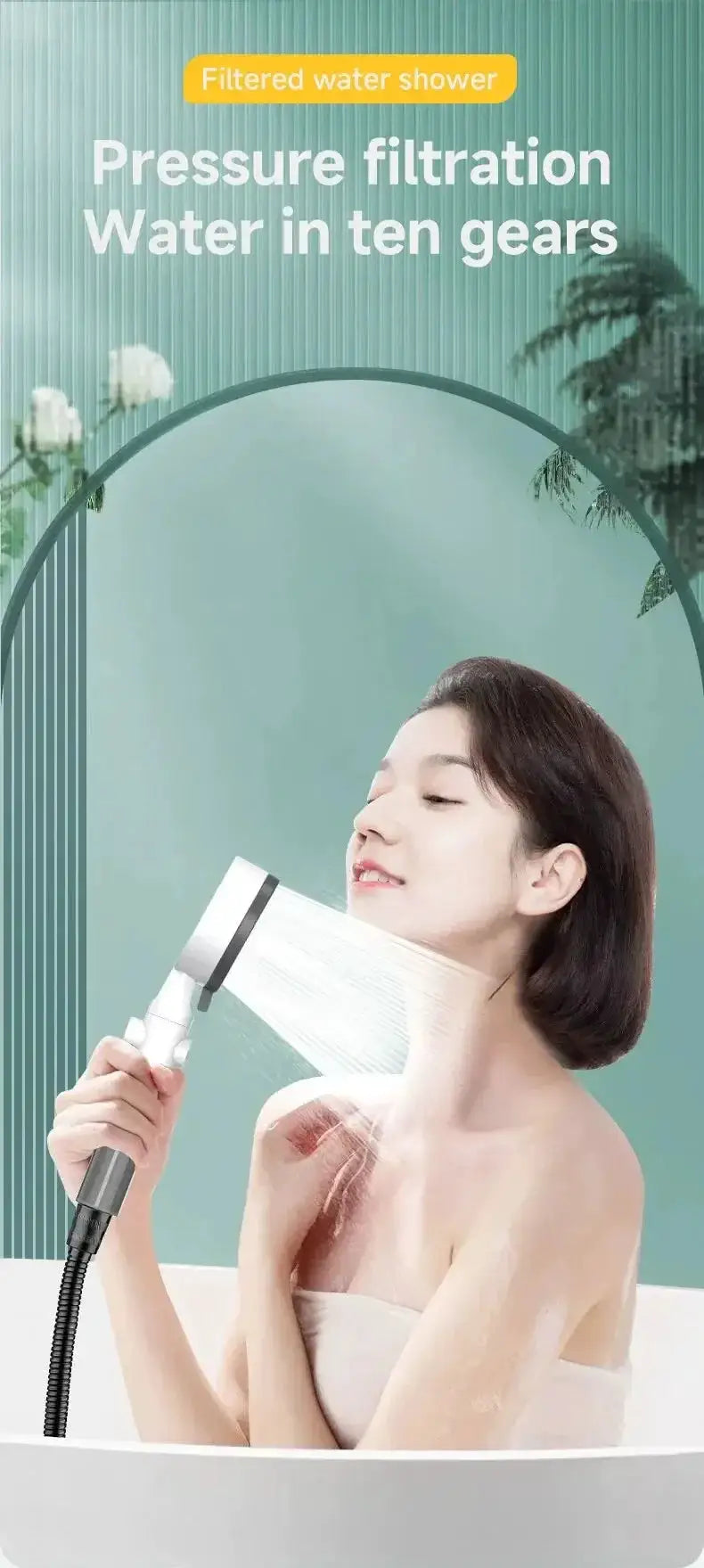 8 Mode Shower Head With Water Filter And High Pressure - OurLum.com