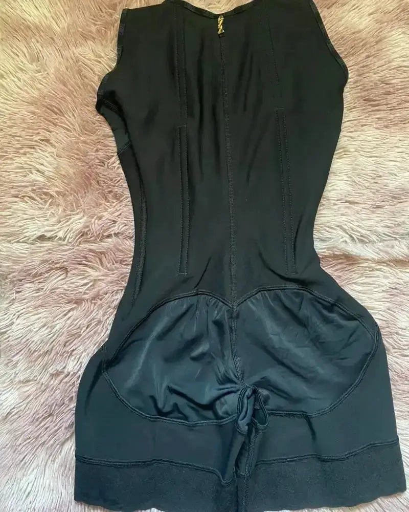 High Compression Open Chest Sleeveless Shapewear Jumpsuit