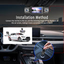 BCUOZ Dashcam with Super Night Vision - Front Rear Left