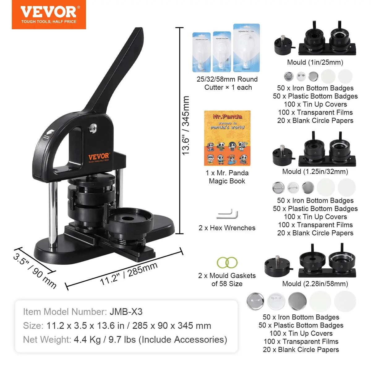 Ergonomic Button Maker Pin Kit — product image 10