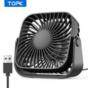 Topk USB Mini Fan - Portable Quiet Cooling