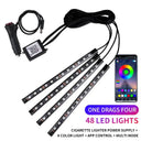Rgb Car Ambient Foot Strip - App Music