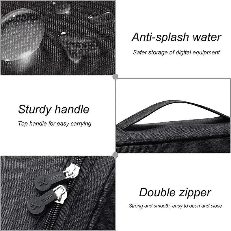 Digital Storage Bag Waterproof Organizer for Electronics