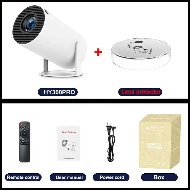 Ditong HY300 Pro Android 11 4K Projector Dual WiFi 260 ANSI