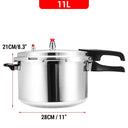 Pressure Cooker for Gas & Electric  Multi-Size Kitchen Stoves
