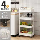 Household Multi-layer Small Cart Storage Rack with Wheels