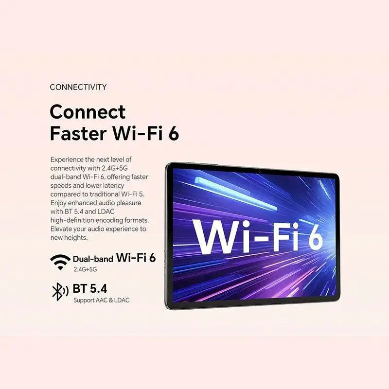 P30T Android 14 Tablet 10.1 Inch 128GB Storage WiFi 6