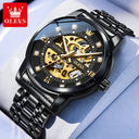 Olevs Men Skeleton Mechanical Watch