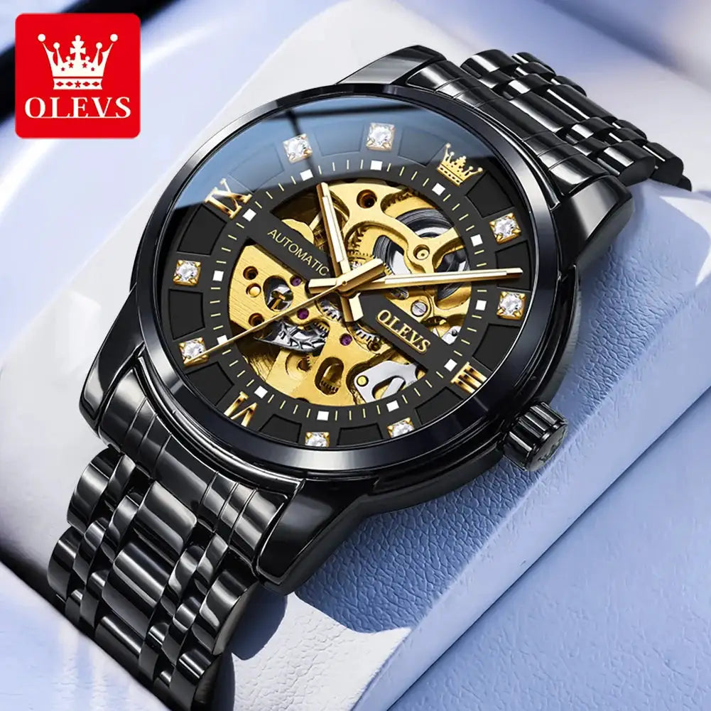 Olevs Men Skeleton Mechanical Watch — product image 12