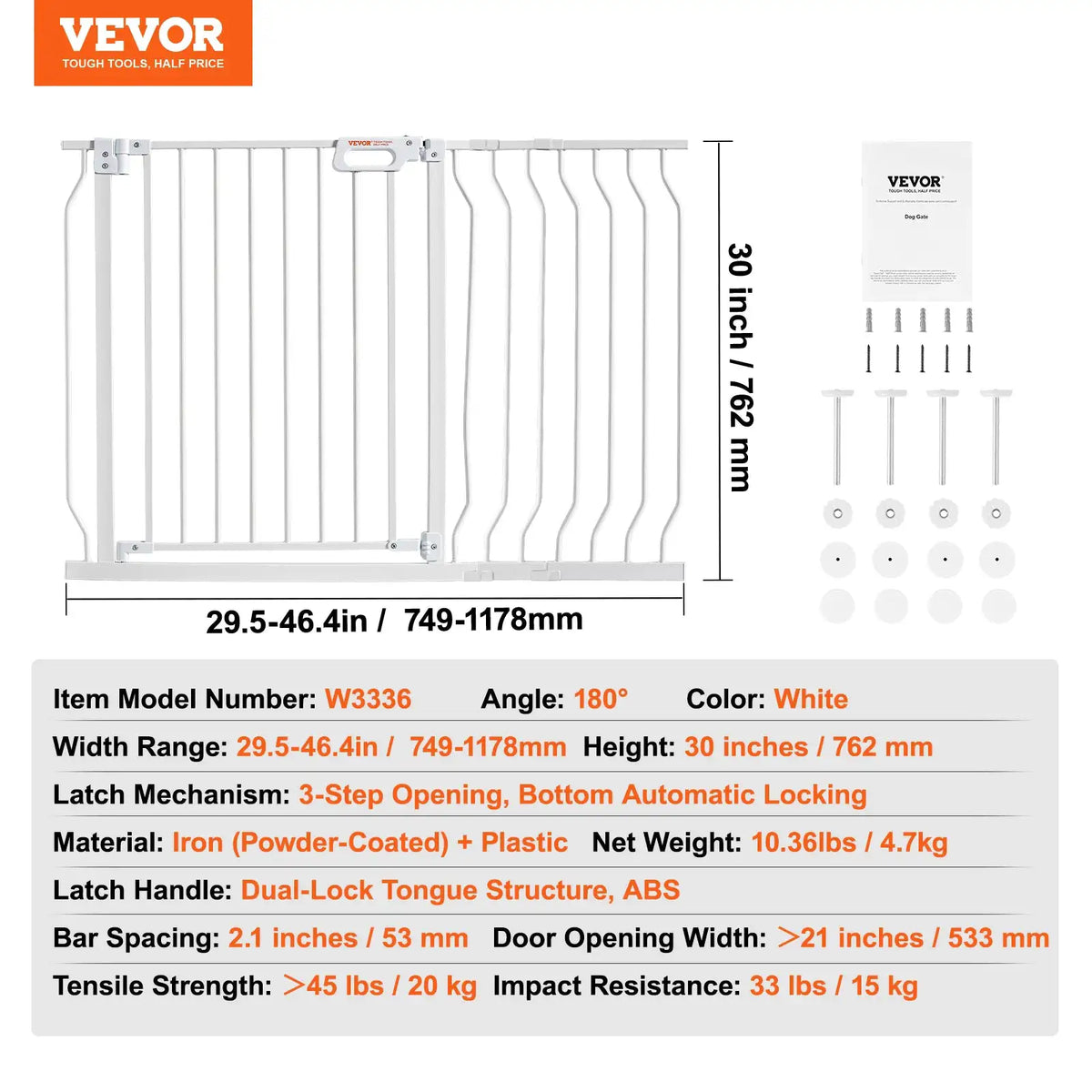 No Drill Pressure Mount Pet Gate — product image 15