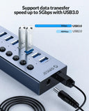ORICO USB Hub: High-Speed Data Transfer Solution 7-Port