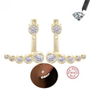 Moissanite Stud Earrings in Sterling Silver Cbtb