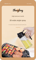 Glass Spray Oil Bottle Jar for Air Fryer Kitchen Use