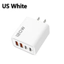 120W USB Charger - 4 Port Fast Wall Adapter