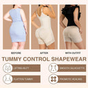 Knee Length Hourglass Shapewear Faja With Zipper Control