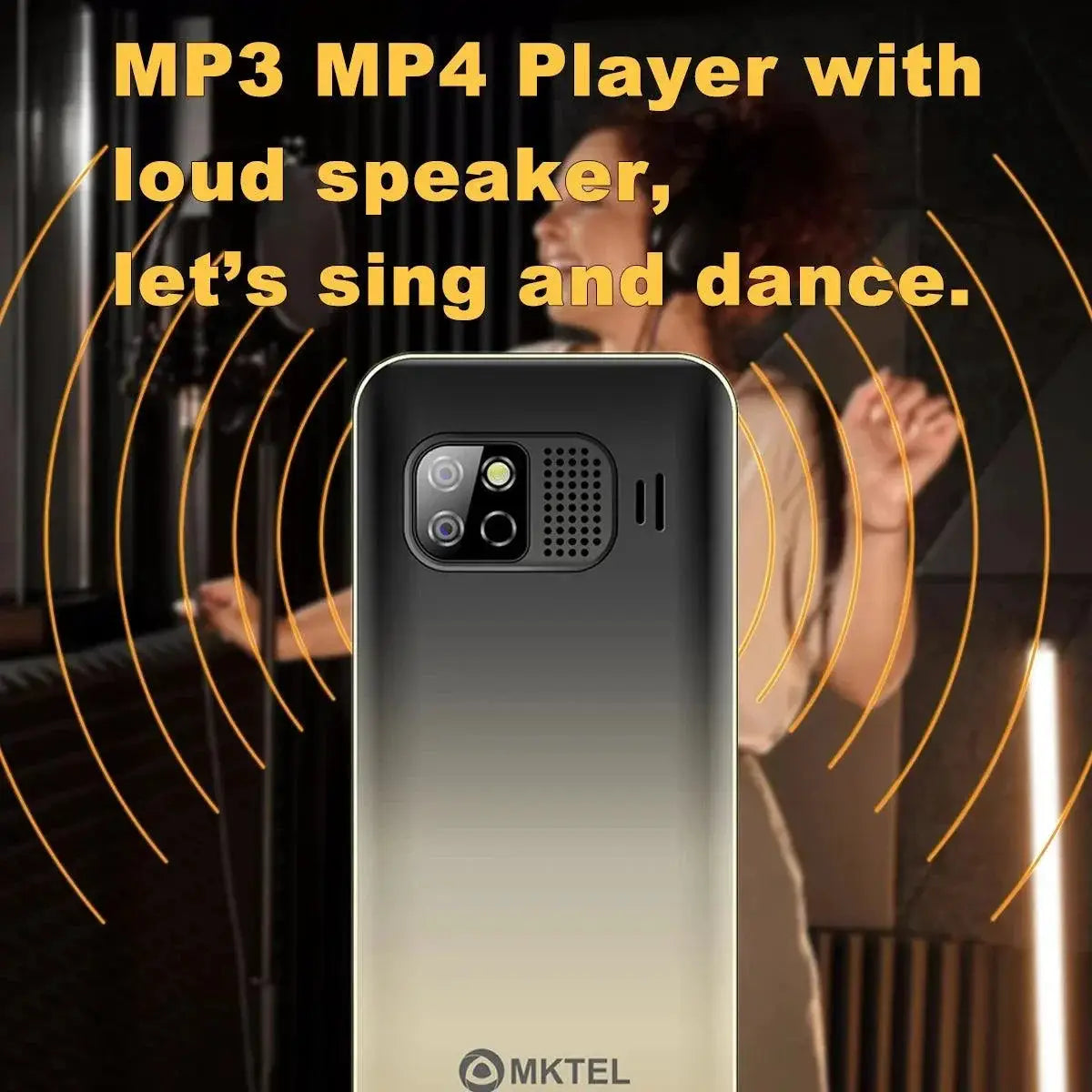 MKTEL OYE 3 Dual SIM Feature Phone 1.77 Inch Display 1800mAh