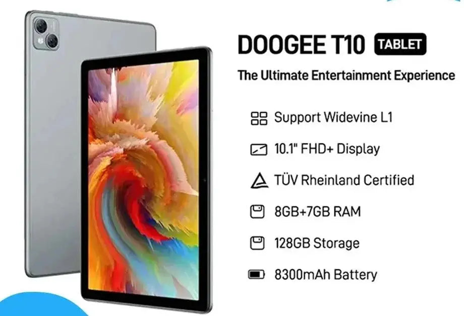 Doogee T10 10.1 FHD Plus Tablet 8GB RAM Clearance Sale