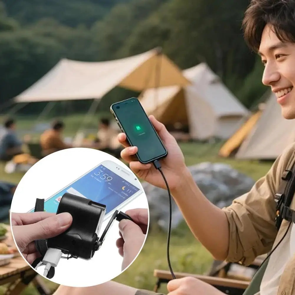 Portable Hand Cranked Emergency Charger