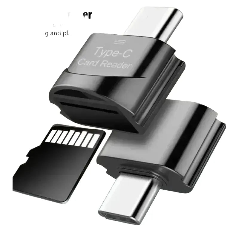 Plug-N-Play USB-C Card Reader for Laptop — product view 1
