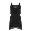 Fringe V Neck Mini Dress