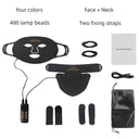 Portable LED Face Mask Red Light Therapy 850 Nm Near Infrared Radiant Skin
