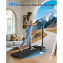 Space Saving Desk Treadmill With Incline Walking Pad Safety Bar