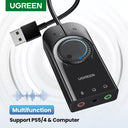 High-Performance USB Sound Card Adapter for Enhanced Audio