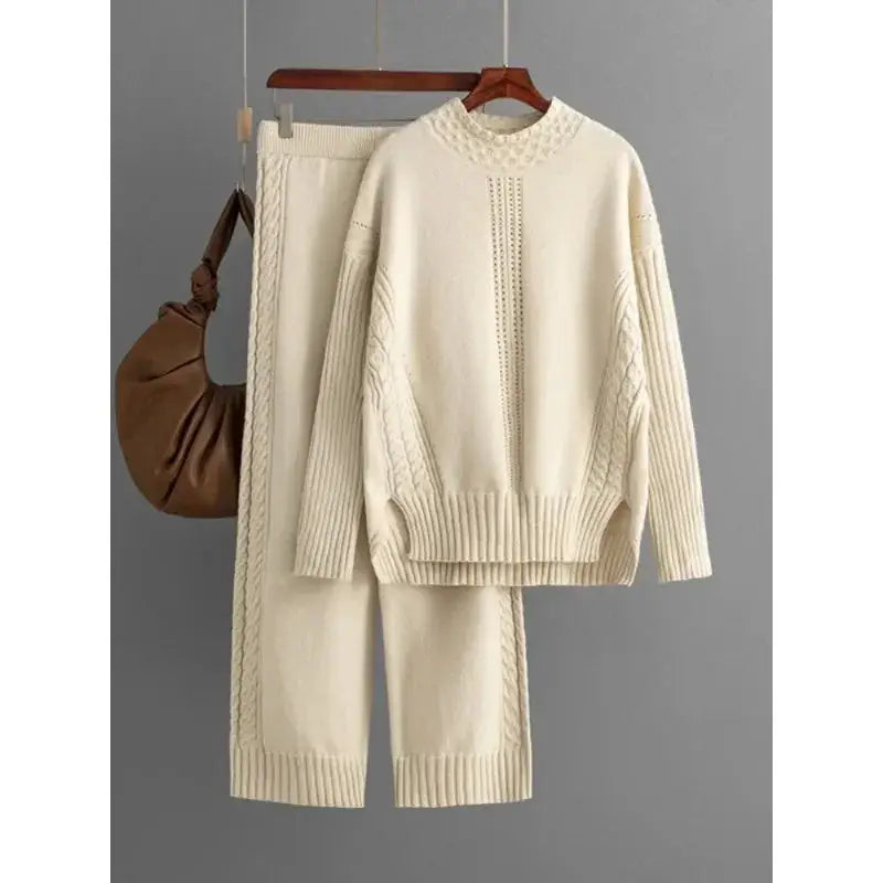 Two Piece Sets Womens Knitwear Set For Autumn Winter N532