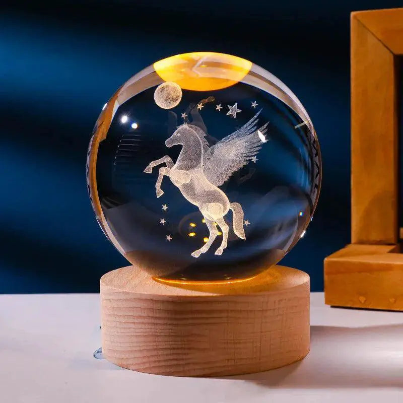 Valentines Day Galaxy Crystal Ball Led Night Light Gift — product view 10