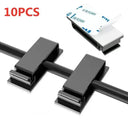 Adhesive Wire Organizer Cable Holder Cord Management Harness Clamp Clip For Home PC Power USB Cable Wiring Desktop Cord Manager