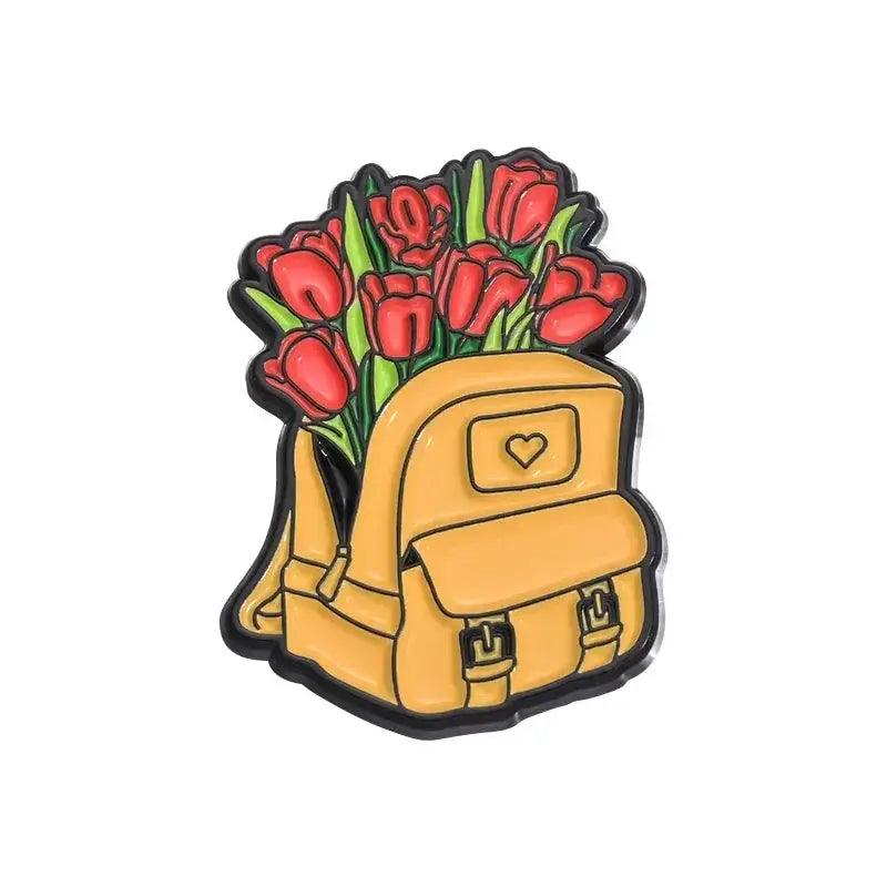 Floral Enamel Pins for Teens Add Color — product view 19