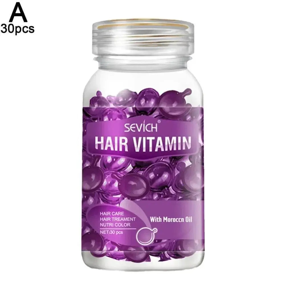 Keratin Repair Capsules for Luxurious Silky Hair Essence