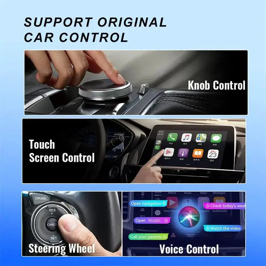 2 In1 Wireless CarPlay And Android Auto AI Box Mini Adapter