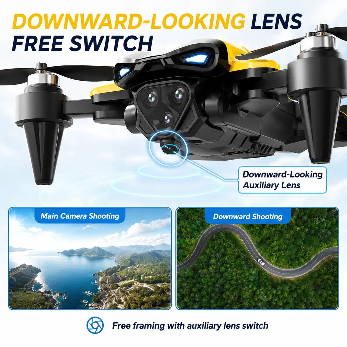 Brushless Foldable RC Camera Drone — product view 8