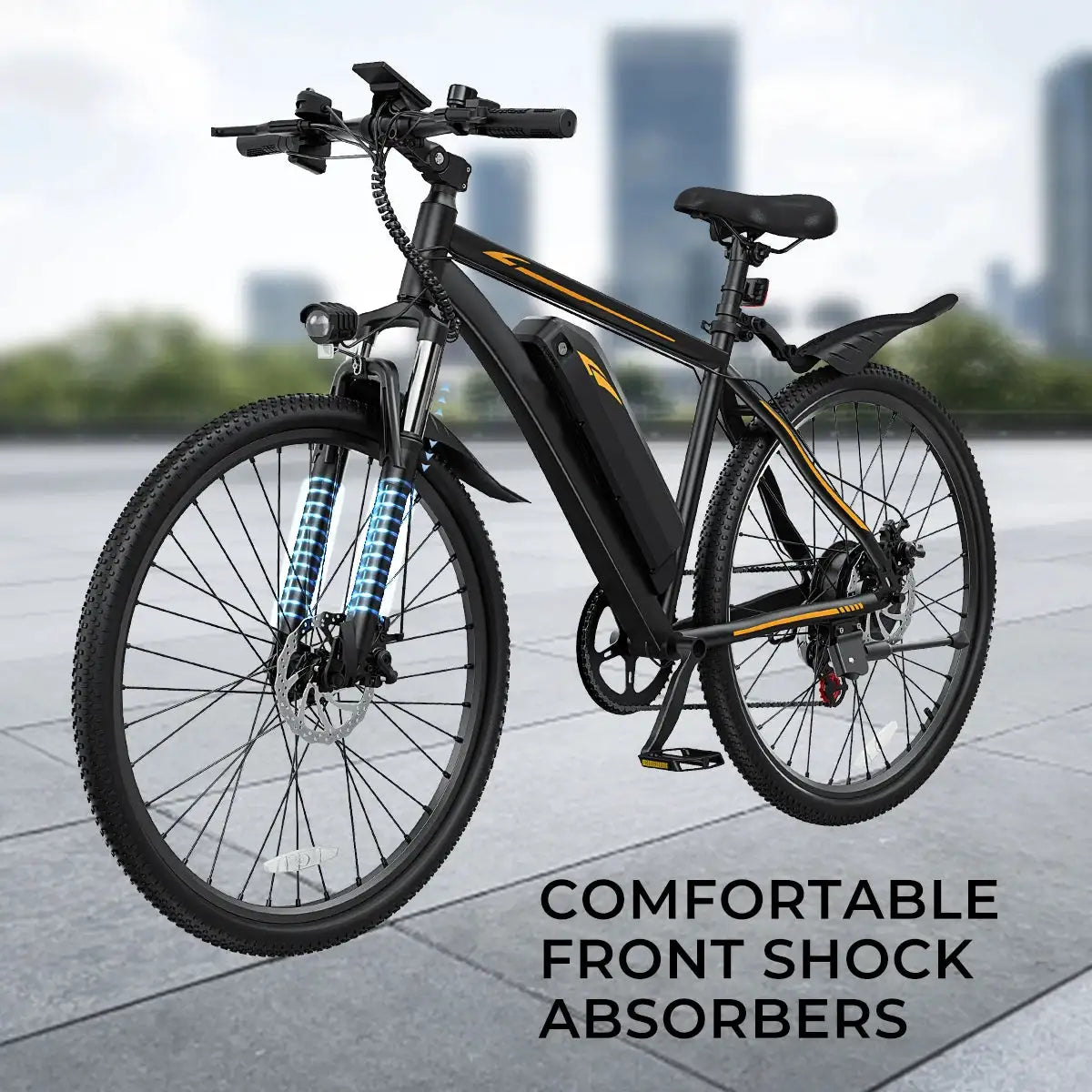 DYU M26 Electric Bicycle 1000W Peak Motor 360WH Removable Battery Electric Bike 26 Inch Mountain E-bike UL2849