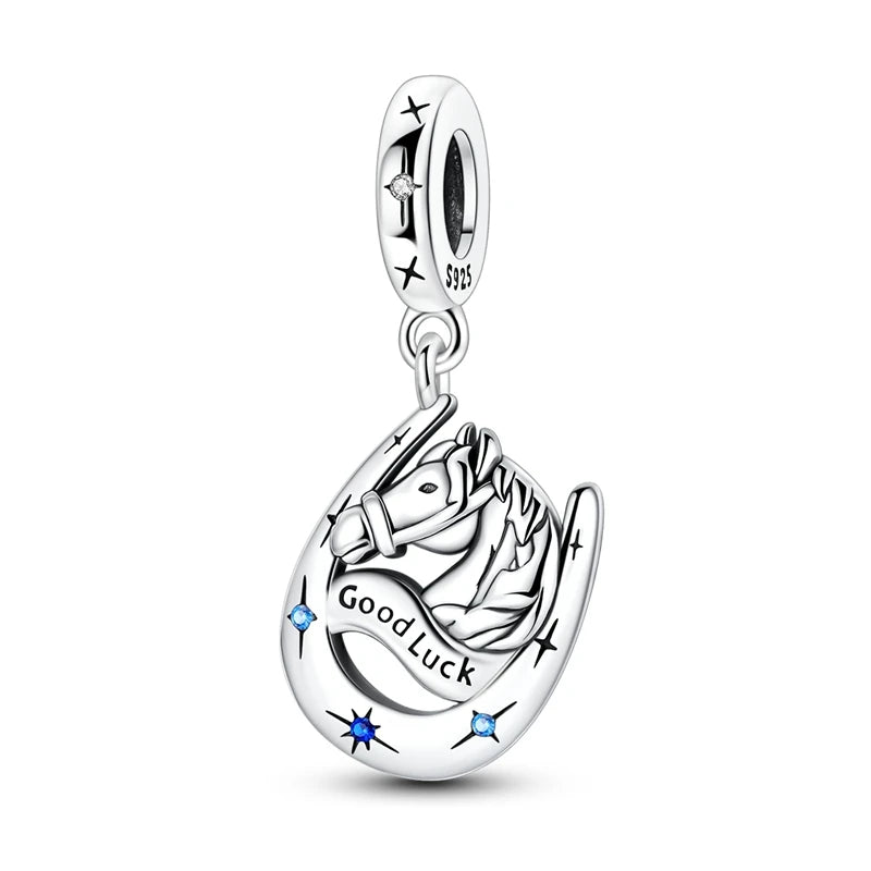 Sterling Silver Charm Beads Mask