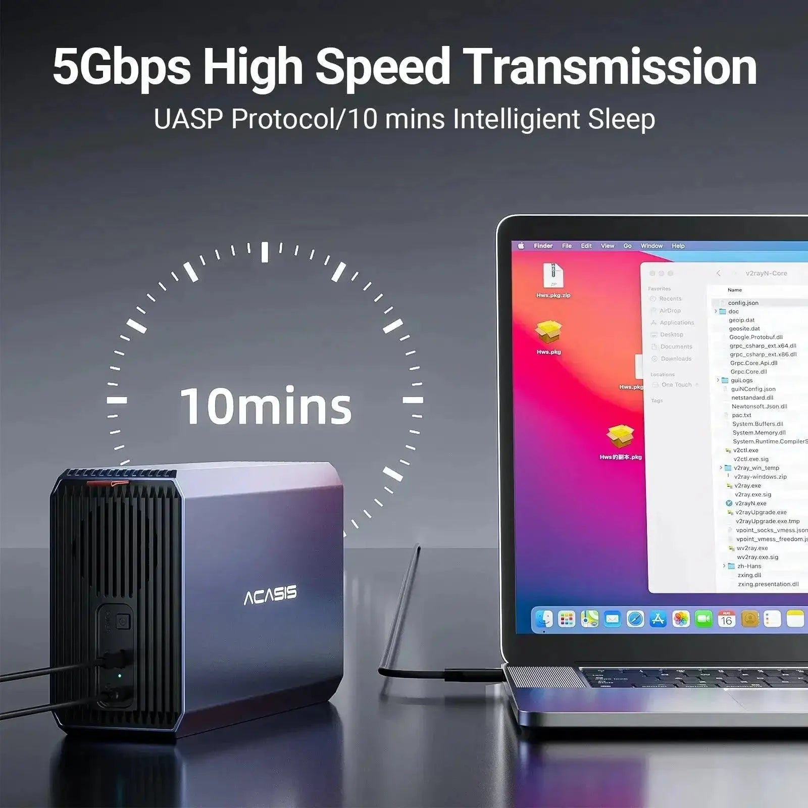 Acasis External Hard Drive Enclosure High Speed RAID