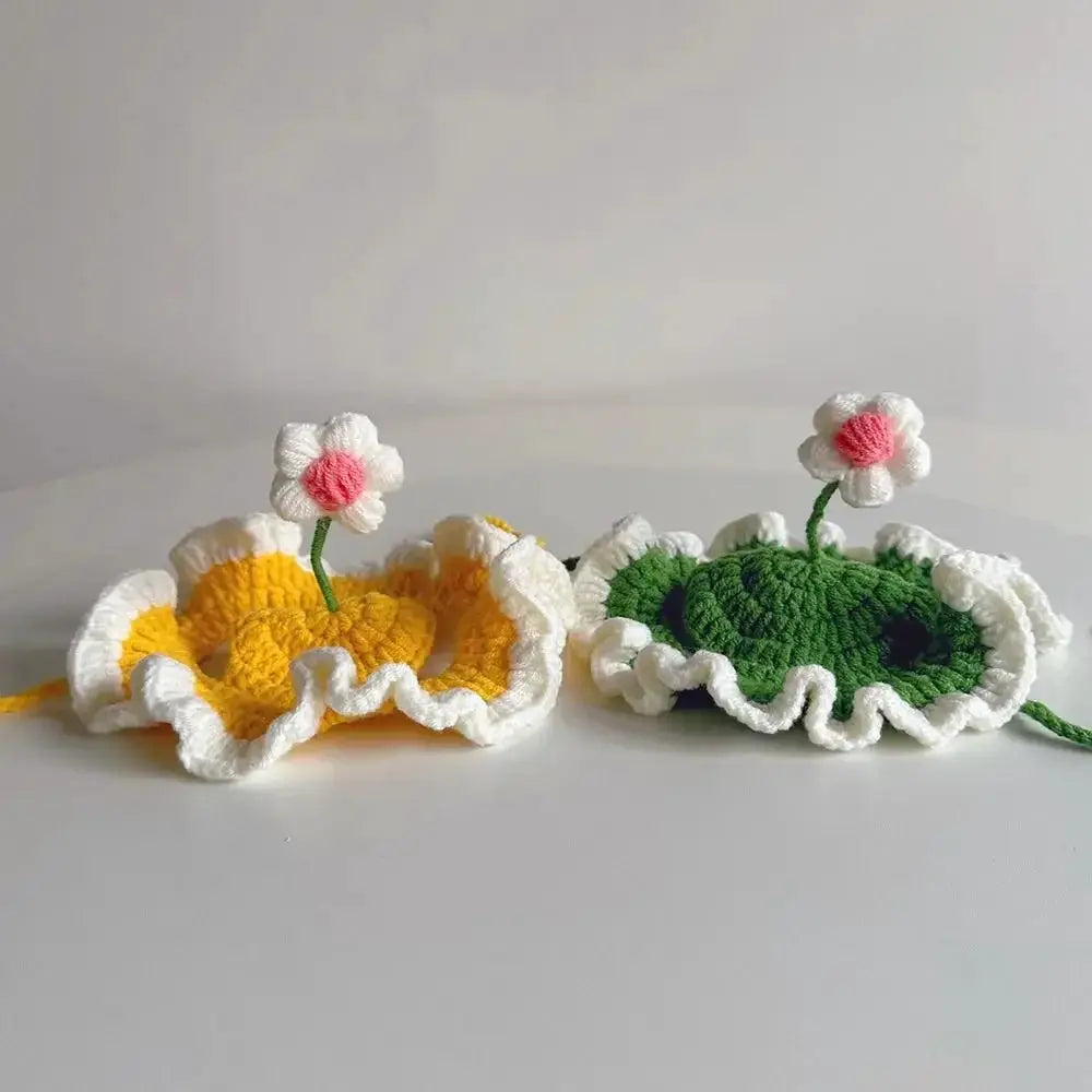 Decoration Cute Flower Cat Hat For Pet Cosplay Photo Props