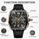 LIGE Luxury Quartz Watch Stylish Multifunctional Timepiece