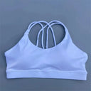 Breathable Nylon Spandex Sport Bra With Chest Pad