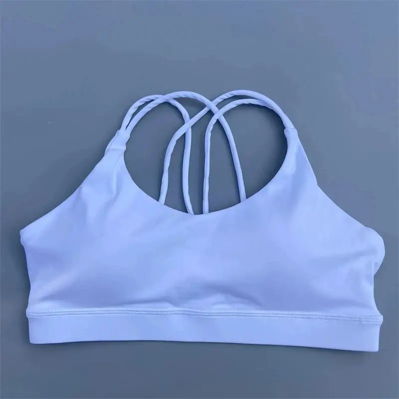 Solid Color soft high strength Women Fitness Bra Tight Sport Top Comprehensive Training Gym Yoga Underwear Tight With Chest Pad