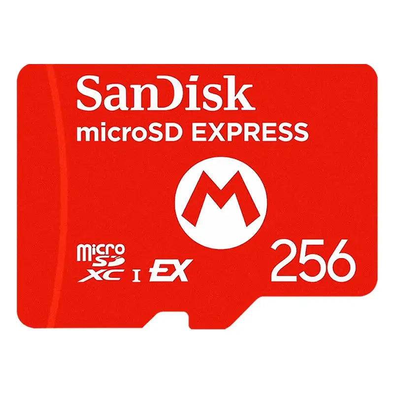 SanDisk MicroSD Express Card for Switch 2 MicroSDXC EX Memory Card 256GB Up to 880Mb/s Professional Switch2 Game Micro SD Card