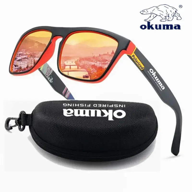 Okuma Polarized Sunglasses UV400 for Men and Women Outdoor Hunting, Fishing, Driving Bicycles, Sunglasses Optional Box
