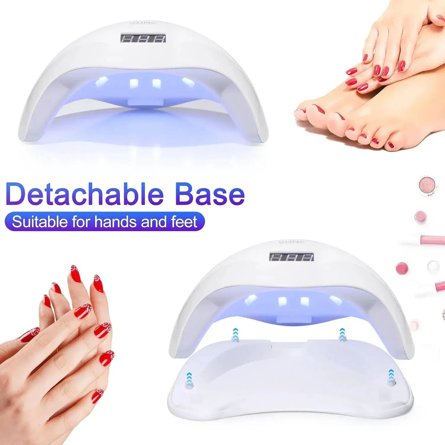 YIKOOLIN UV LED Nail Lamp 48W Fast Gel Dryer For Home Use