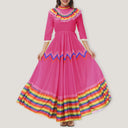Mexican Celebration Pleated Dance Dress
